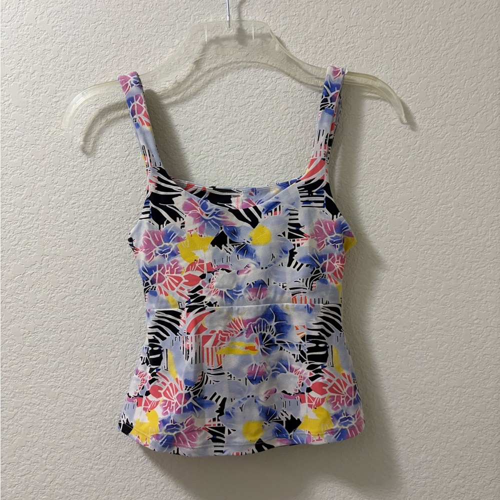 Free People Movement Never better tank floral multicolor. Size XS. NWT